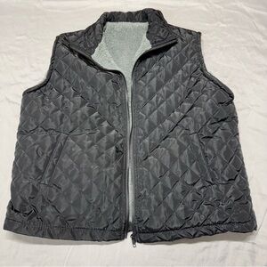 Women’s Quilted Black Vest